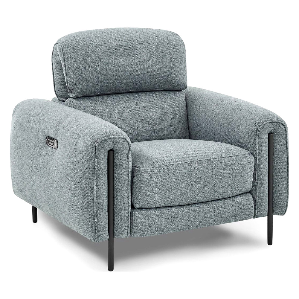 Creative Charm Recliner Armchair - Gray Lagoon, Fabric