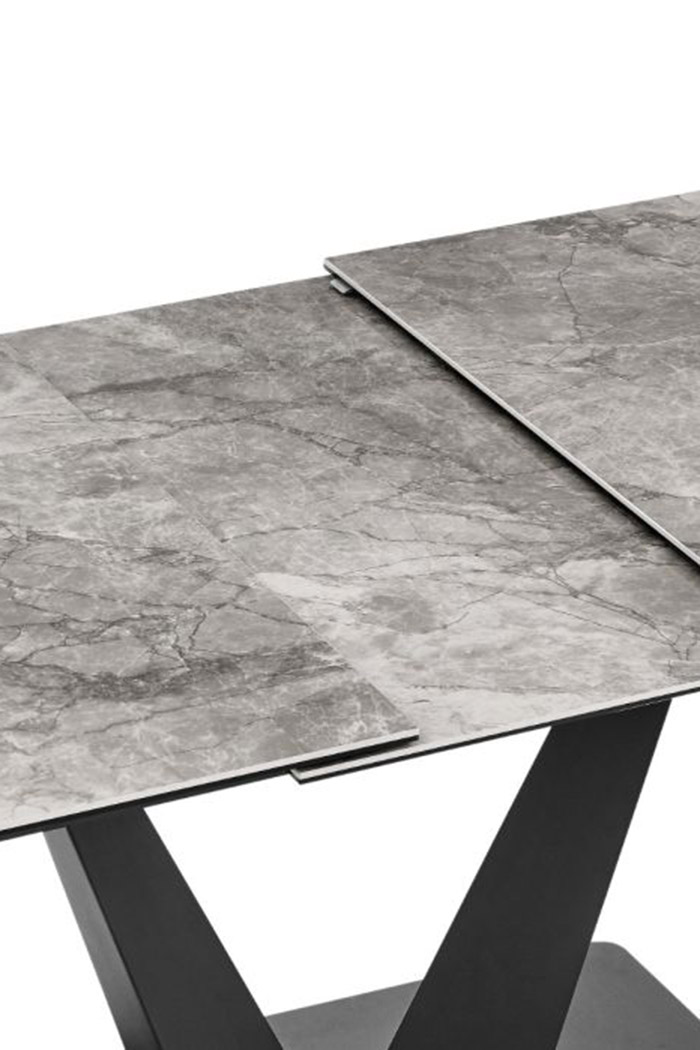 Creative - Graf Extendable Ceramic Painted Top Dining Table