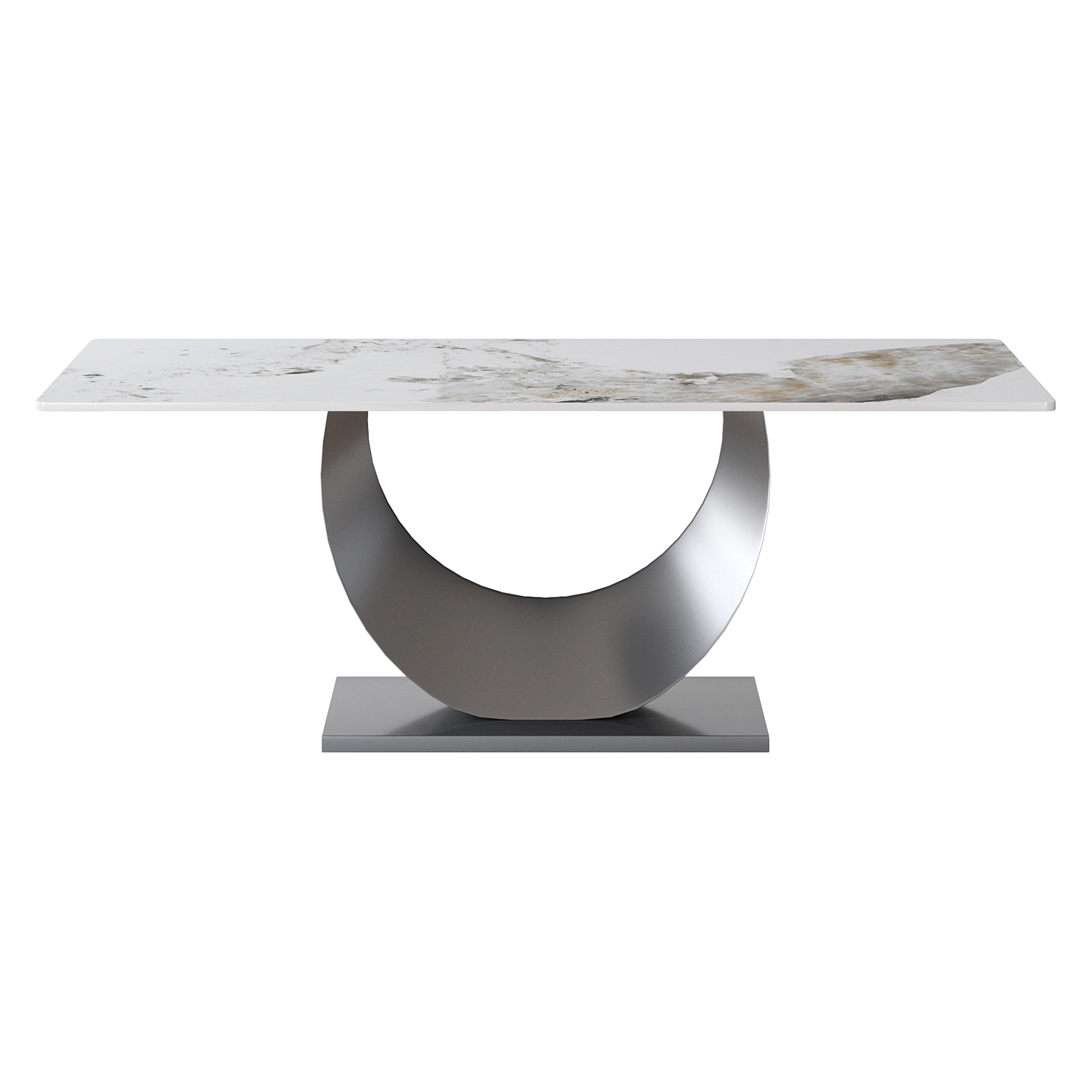 Crenus - Mezzaluna Rectangular Dining Table