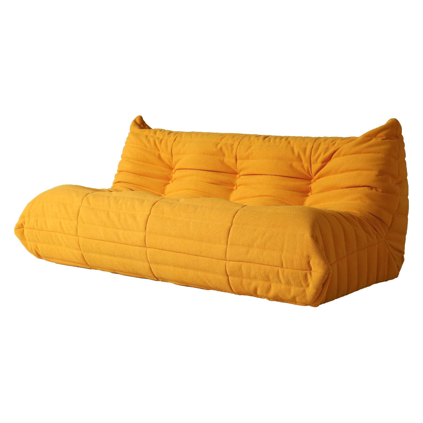 Crenus Caterpillar 68.9" 3 Seater Floor Sofa - Brown