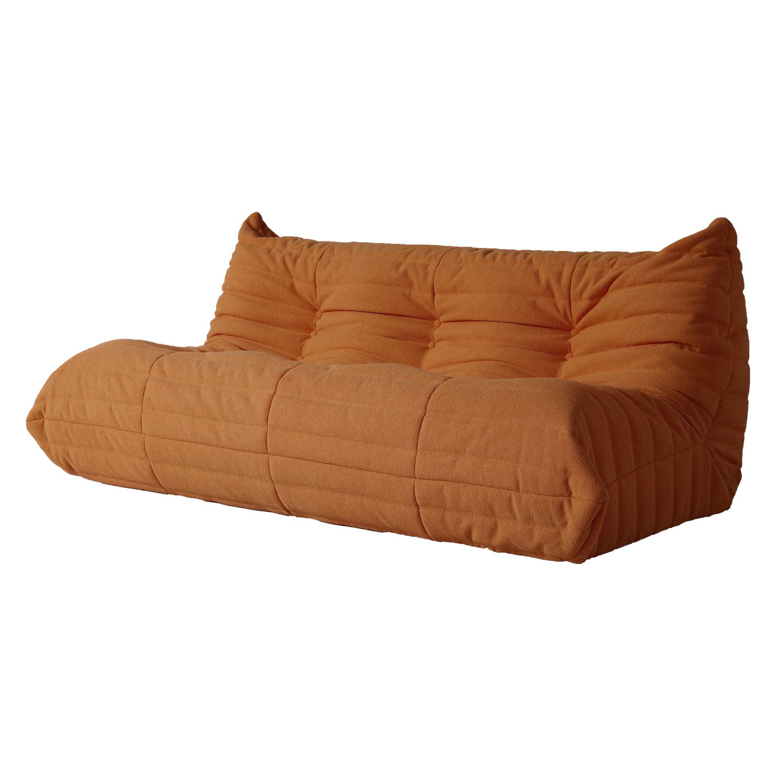 Crenus Caterpillar 68.9" 3 Seater Floor Sofa - Yellow