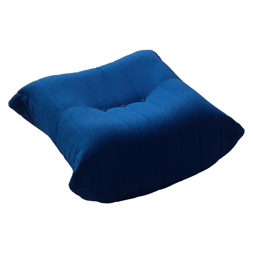 Crenus 34.25" Caterpillar Sofa Ottoman - Black, Teddy Velvet
