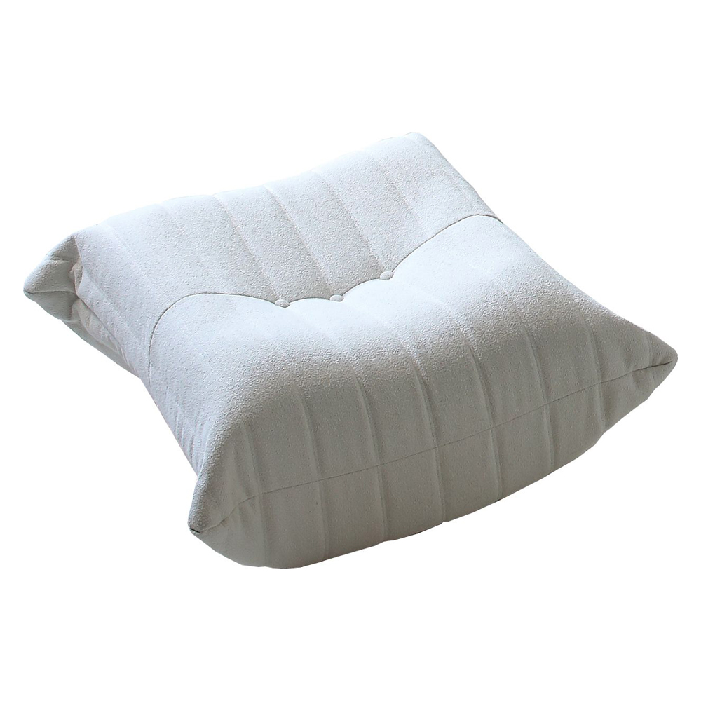 Crenus 34.25" Caterpillar Sofa Ottoman - Pink, Teddy Velvet