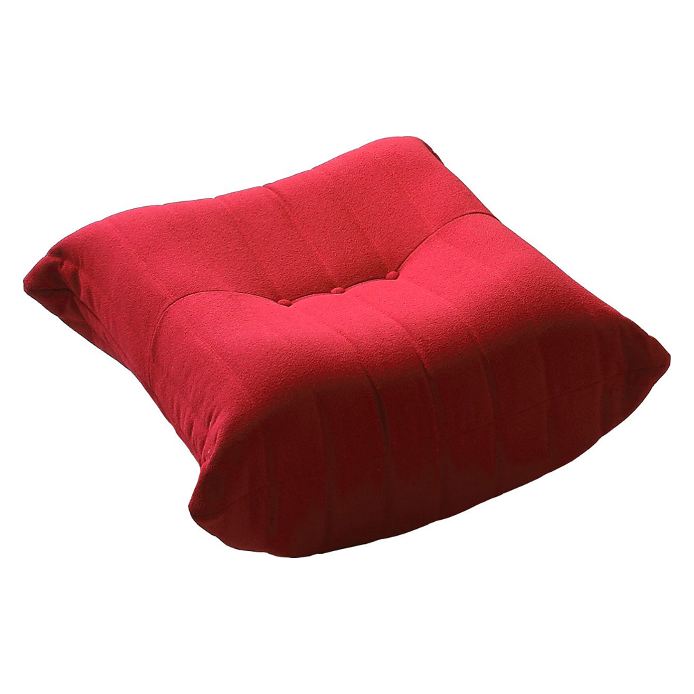 Crenus 34.25" Caterpillar Sofa Ottoman - Pink, Teddy Velvet
