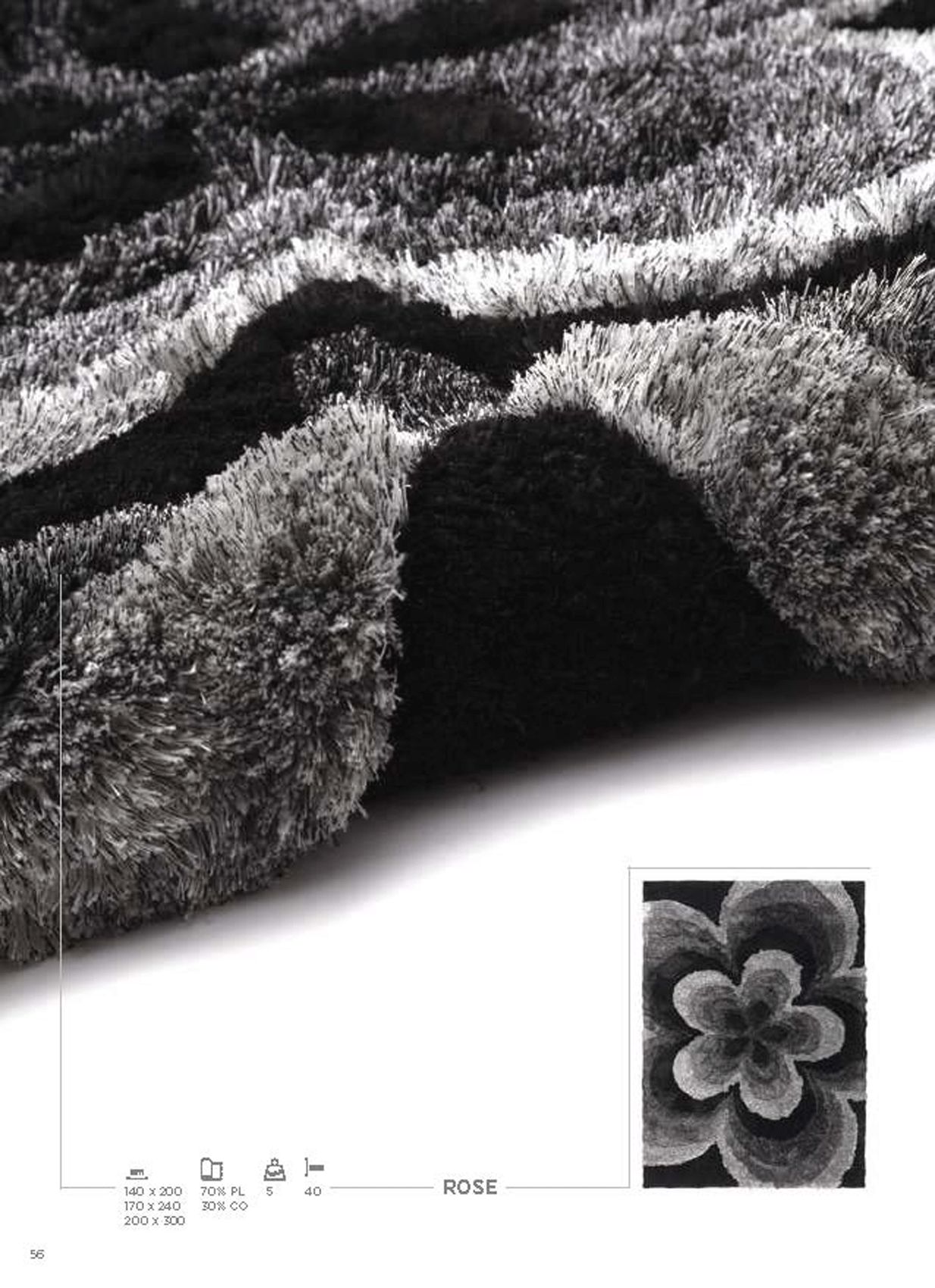 CutCut Rose Rug - 140x200