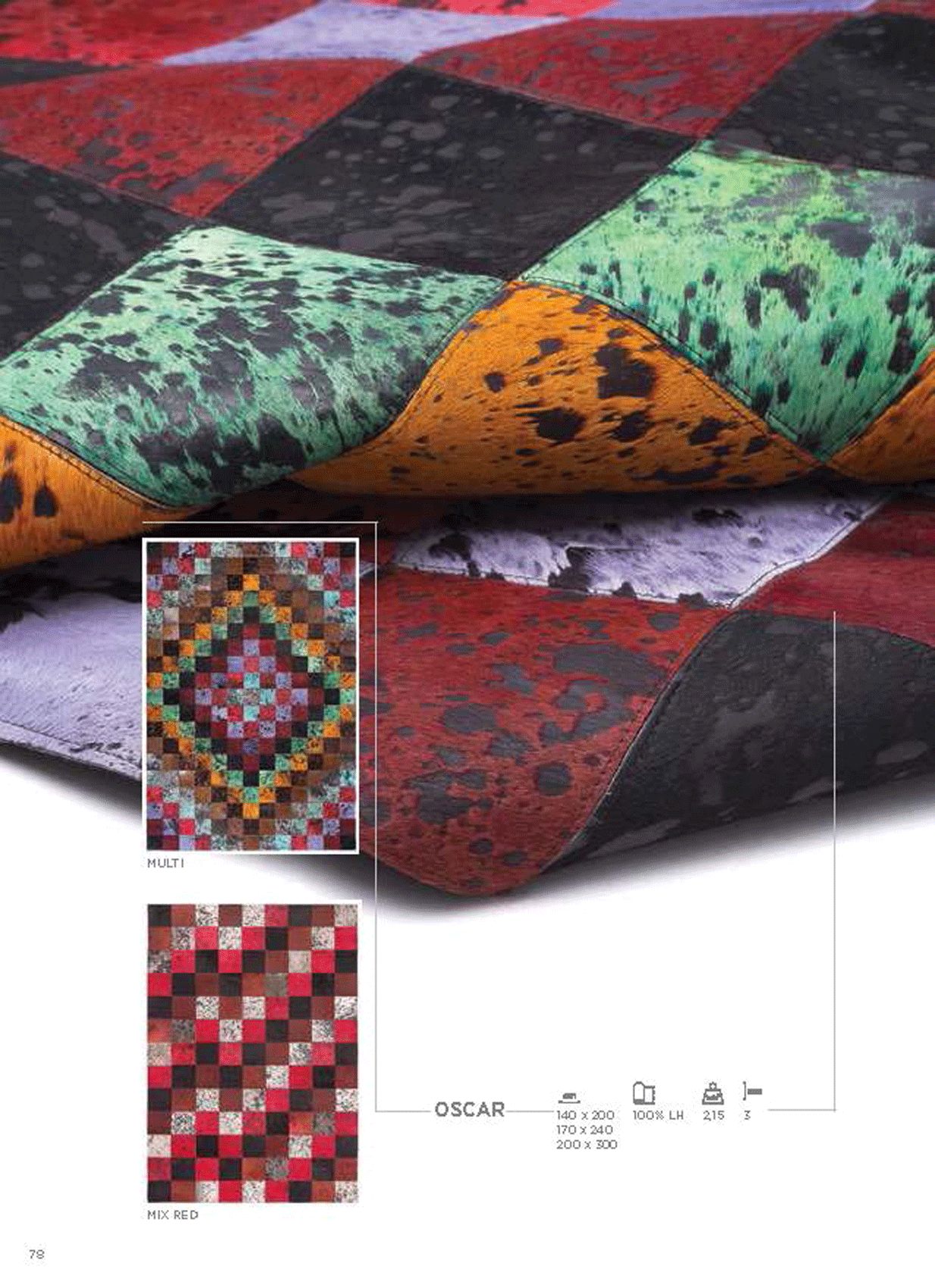 CutCut - Oscar Mix Leather Rug