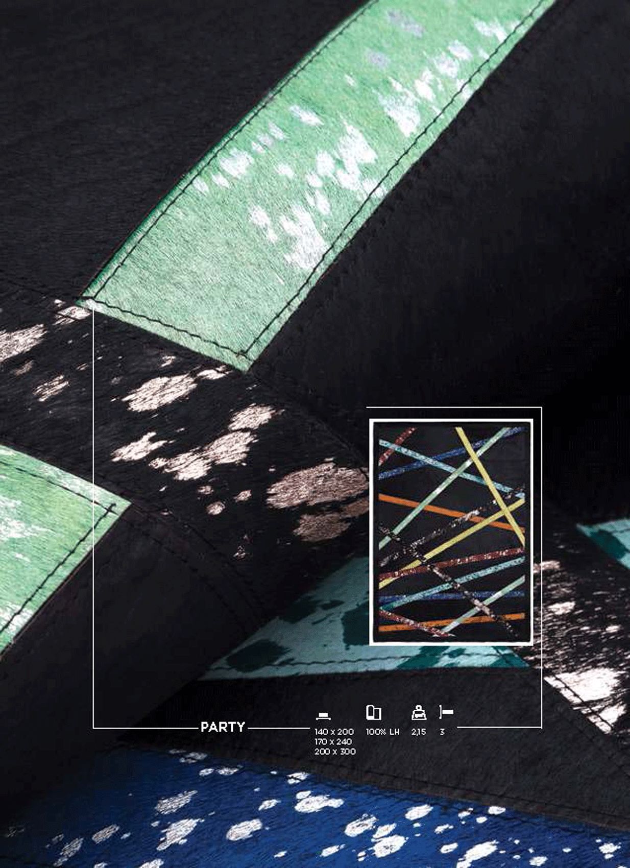 CutCut - Party Leather Rug