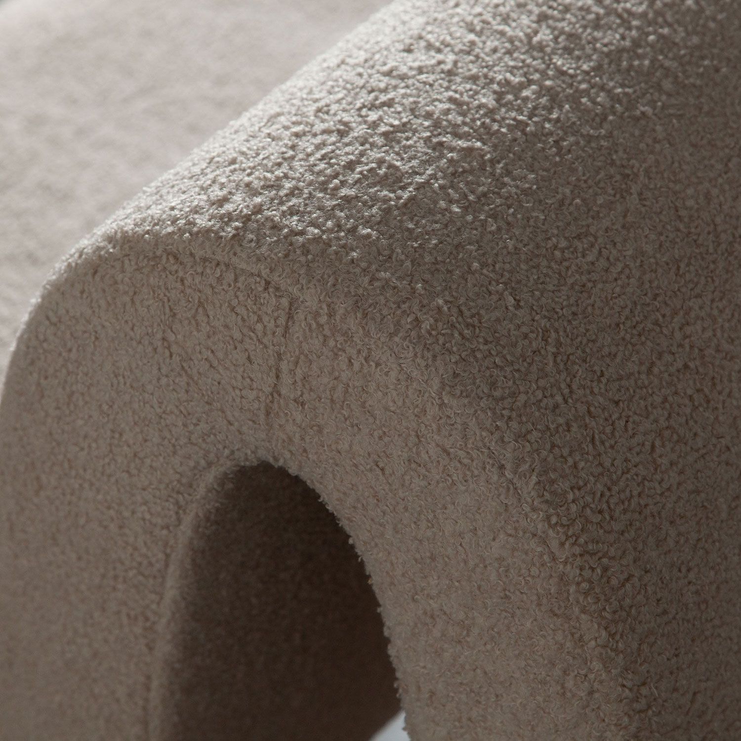 Diamond Sofa - Lana Looped Shearling Fabric Accent Chair in Camel