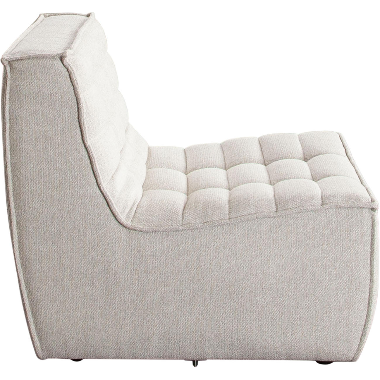 Diamond Sofa Marshall Scooped Seat Armless Fabric Chair - Sand
