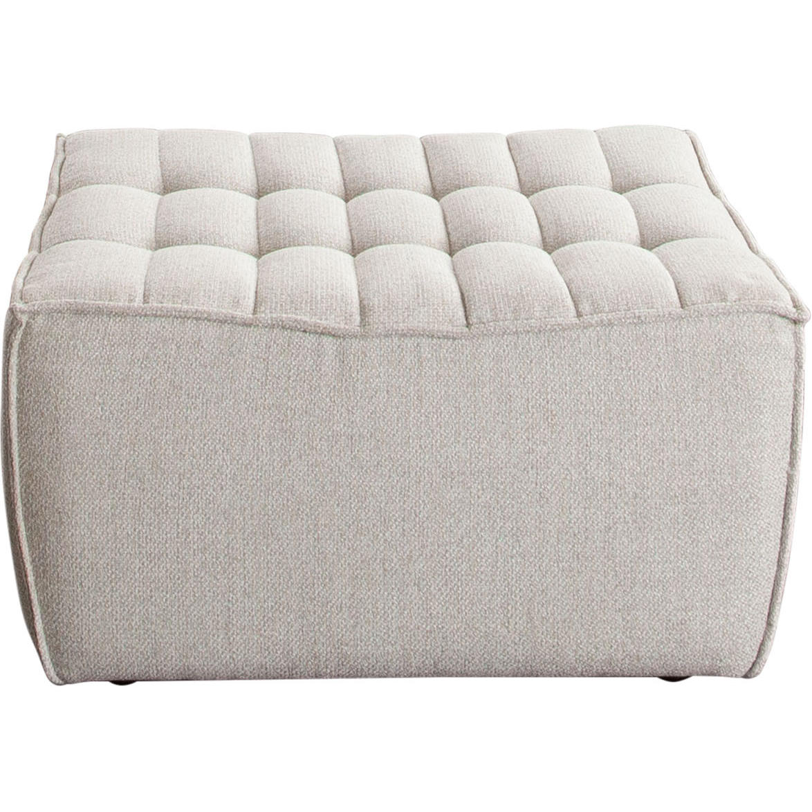 Diamond Sofa Marshall Scooped Seat Fabric Ottoman - Sand