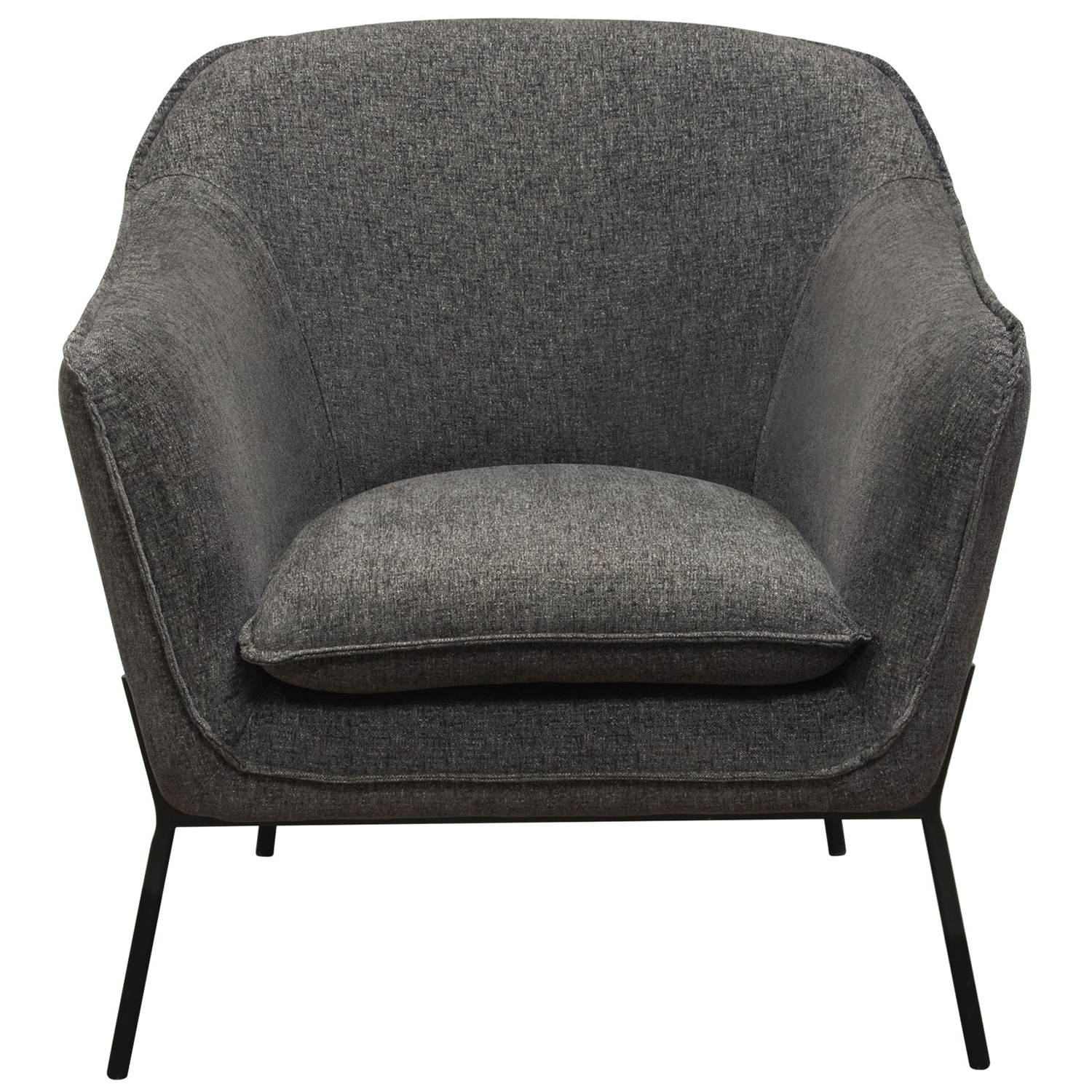 Diamond Sofa - Status Fabric Accent Chair with Metal Leg