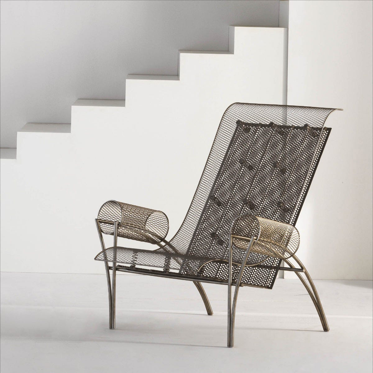 Driade - Suki Solid Armchair in Steel