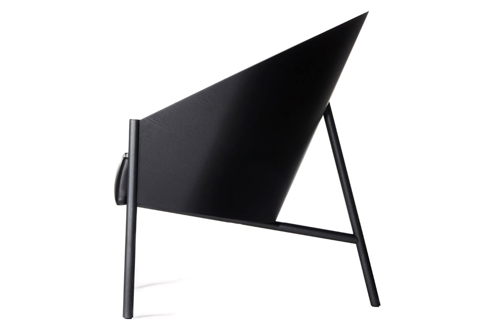 Driade Pratfall Solid Armchair - Black/Anthracite