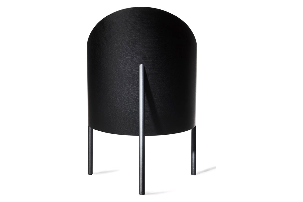 Driade Pratfall Solid Armchair - Black/Anthracite