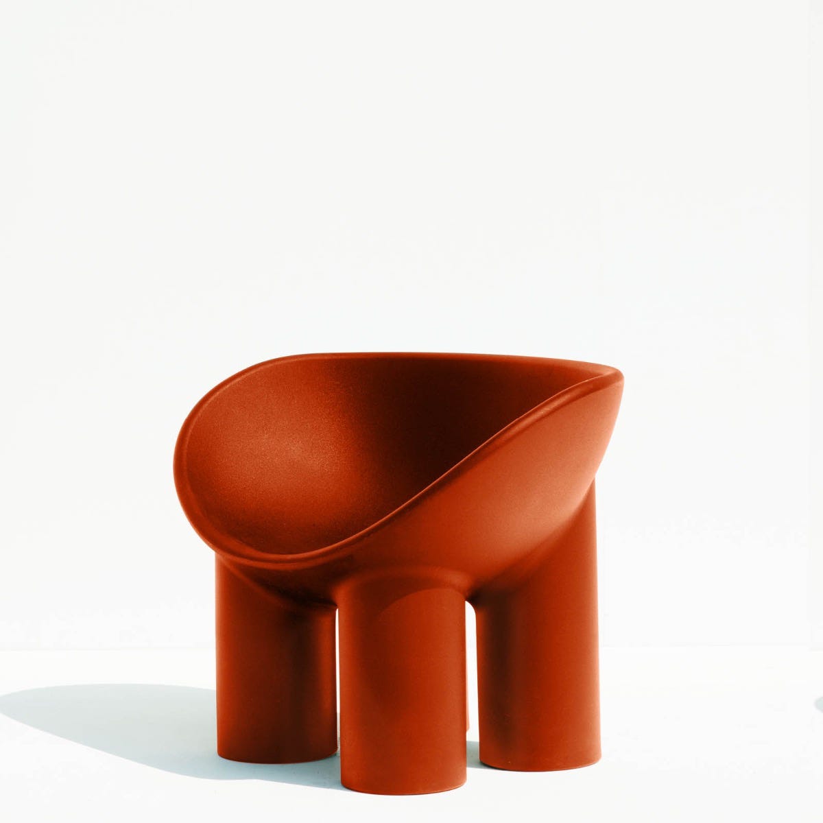 Driade Roly Poly Solid Armchair - Red Brick