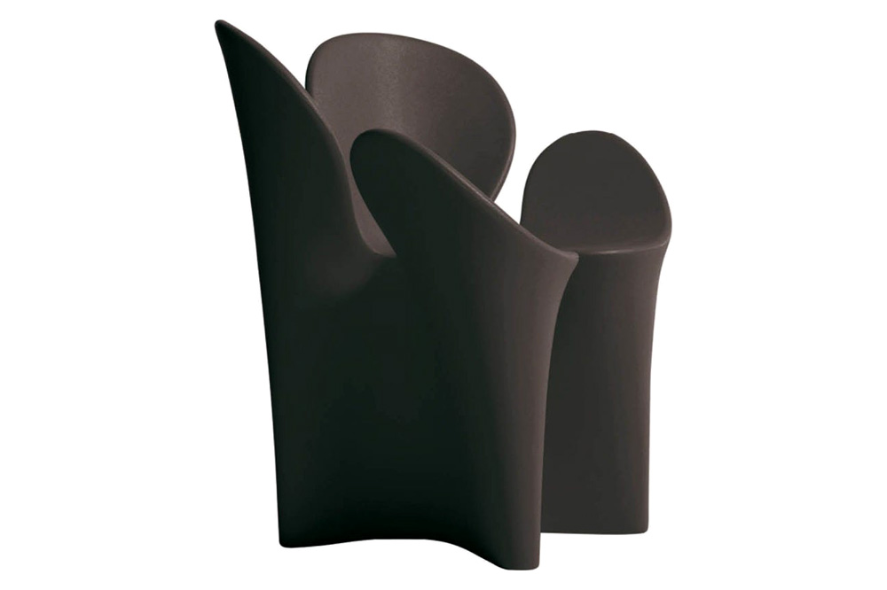 Driade Clover Solid Armchair - Anthracite