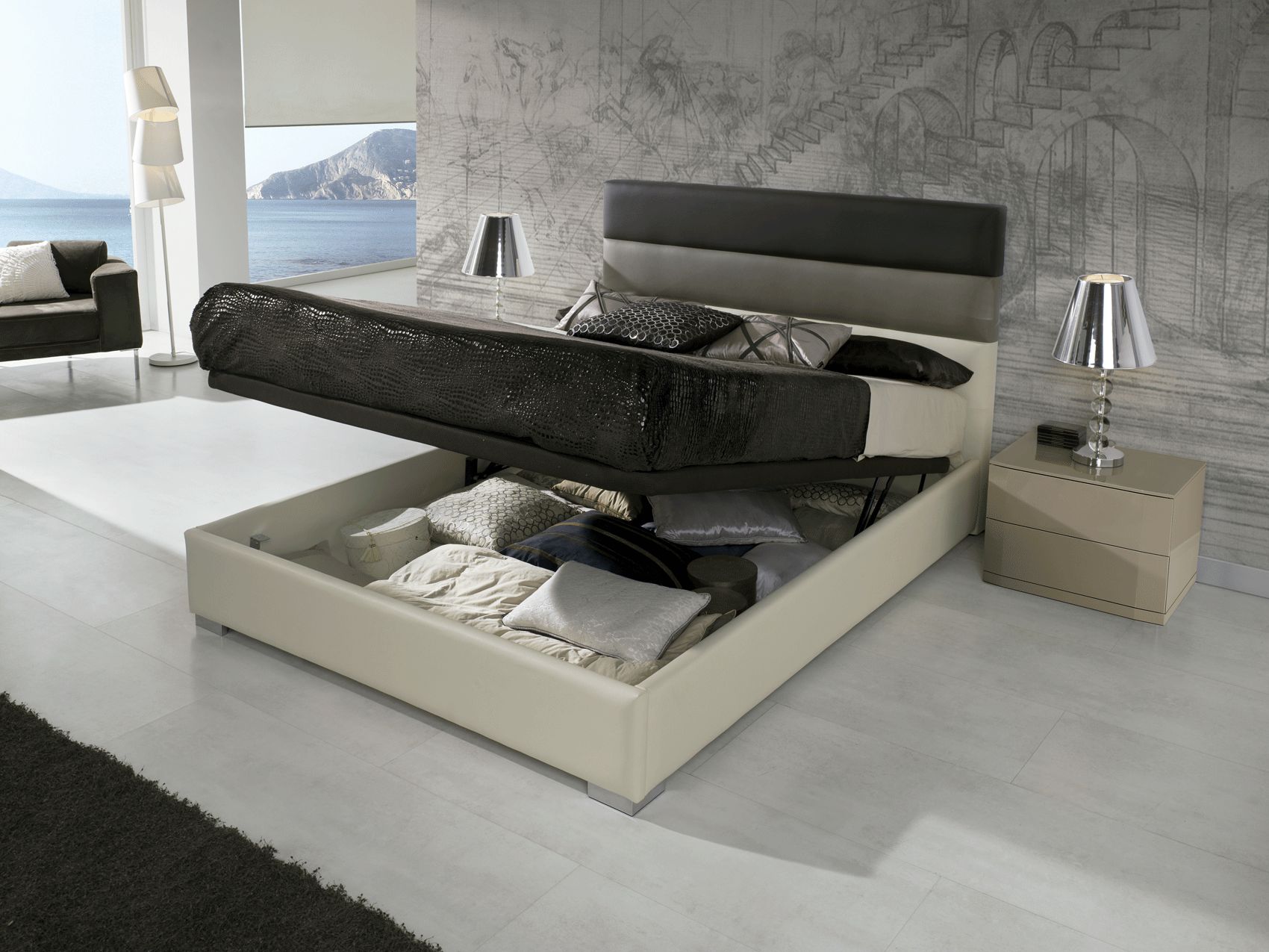 Dupen 690 Desire Bed With Storage 180x200 Cm