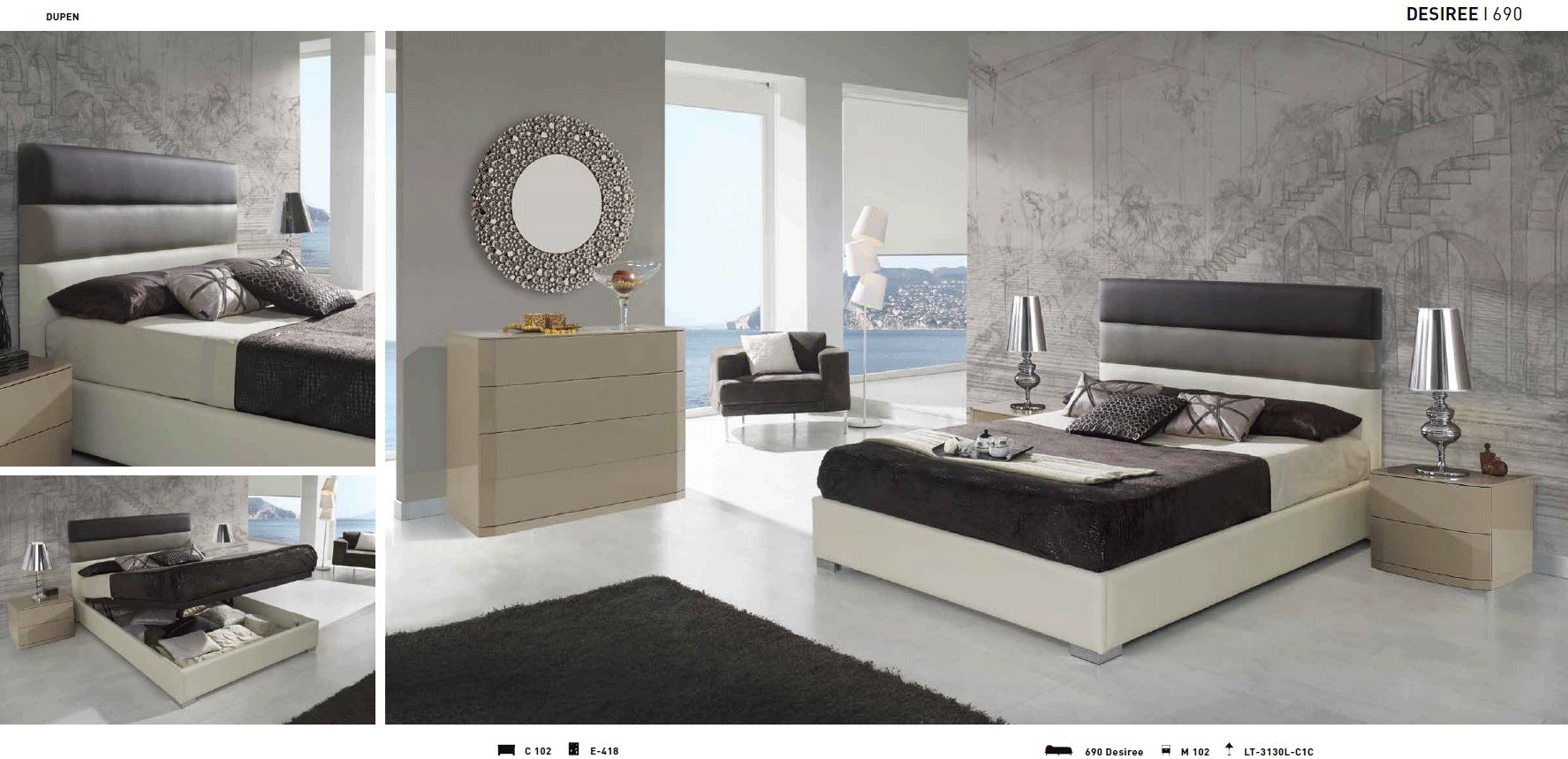 Dupen 690 Desire Bed With Storage 140x190/200 Cm