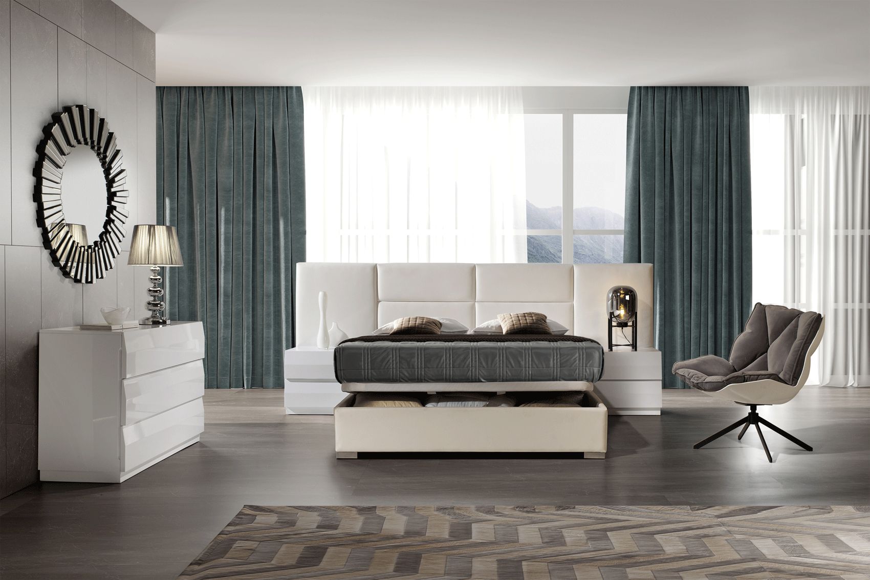 Dupen - 851 Sara Bed w/Wings