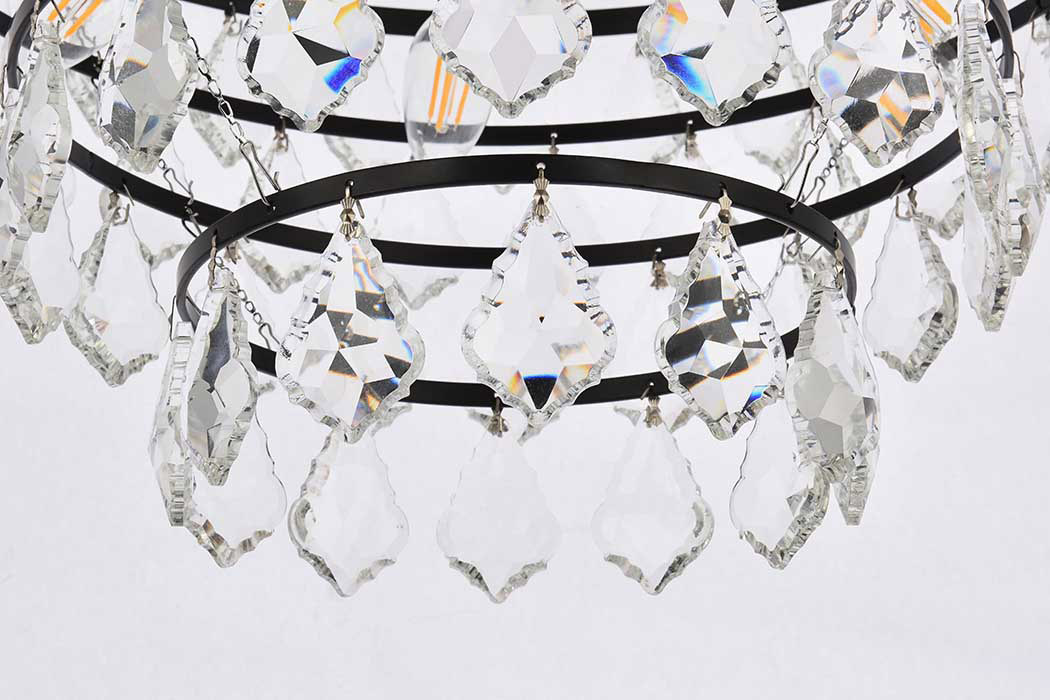 Elegant Pendant Light - Black, L 20" (1101D20BK)