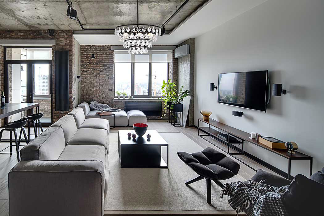 Elegant Pendant Light - Black, L 20" (1101D20BK)