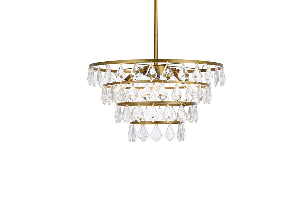 Elegant Pendant Light - Brass, L 20" (1101D20BR)