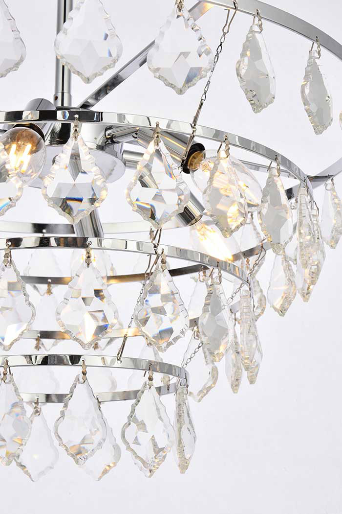 Elegant Pendant Light - Chrome, L 20" (1101D20C)