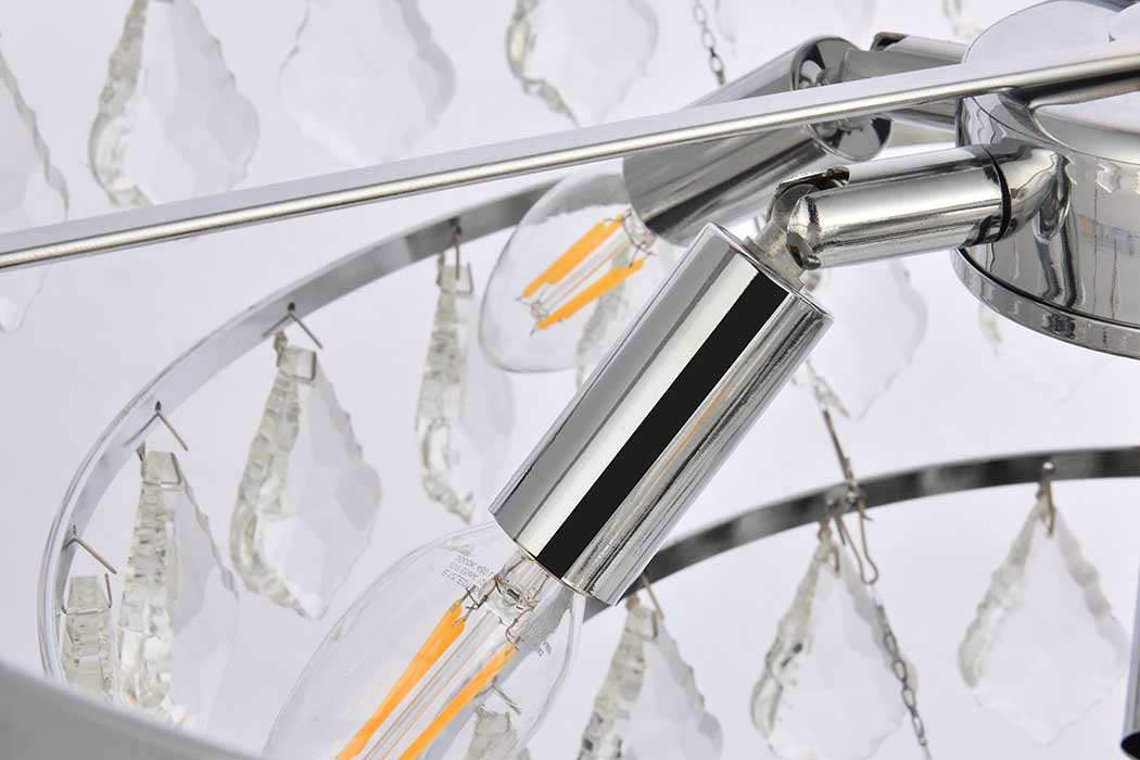 Elegant Pendant Light - Chrome, L 20" (1101D20C)