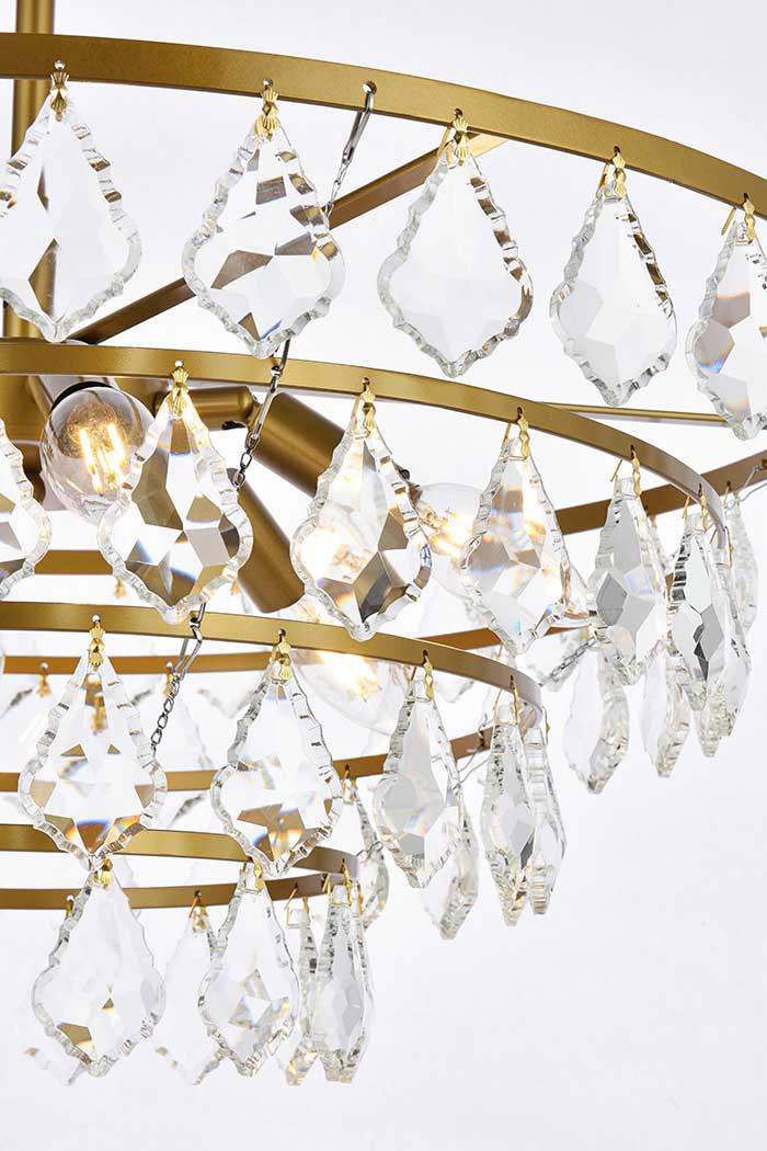 Elegant Pendant Light - Brass, L 24" (1101D24BR)