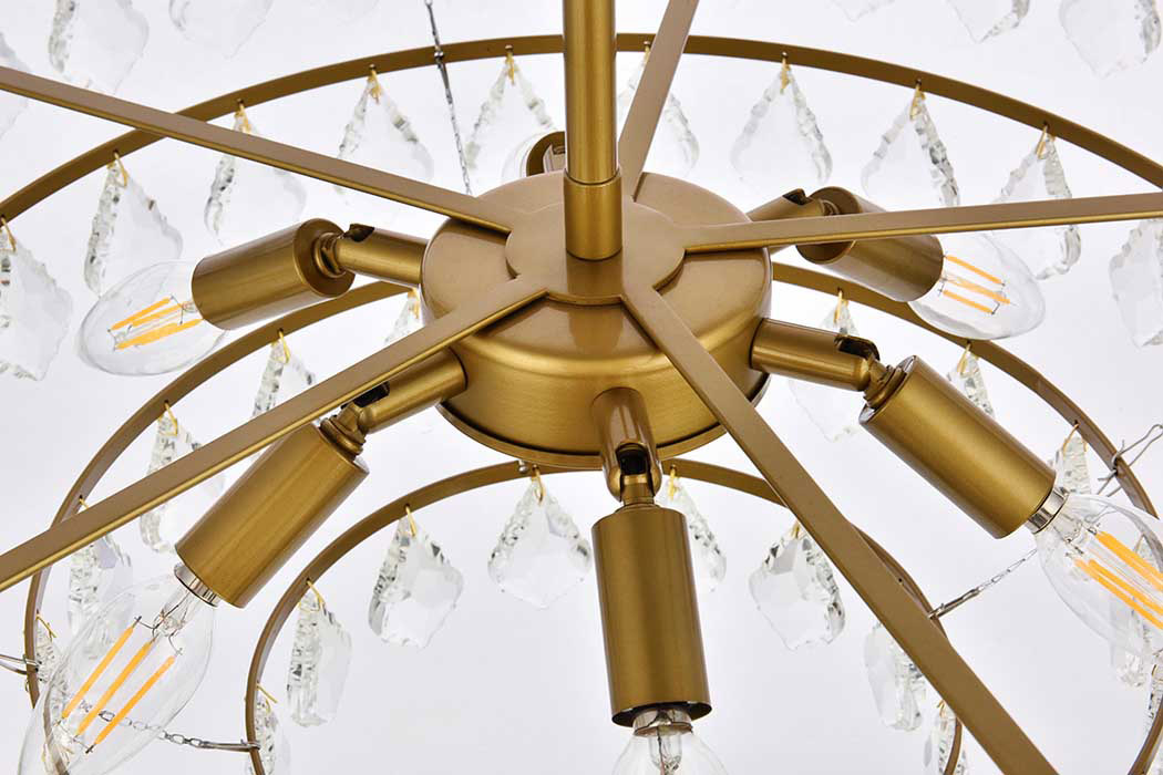 Elegant Pendant Light - Brass, L 24" (1101D24BR)