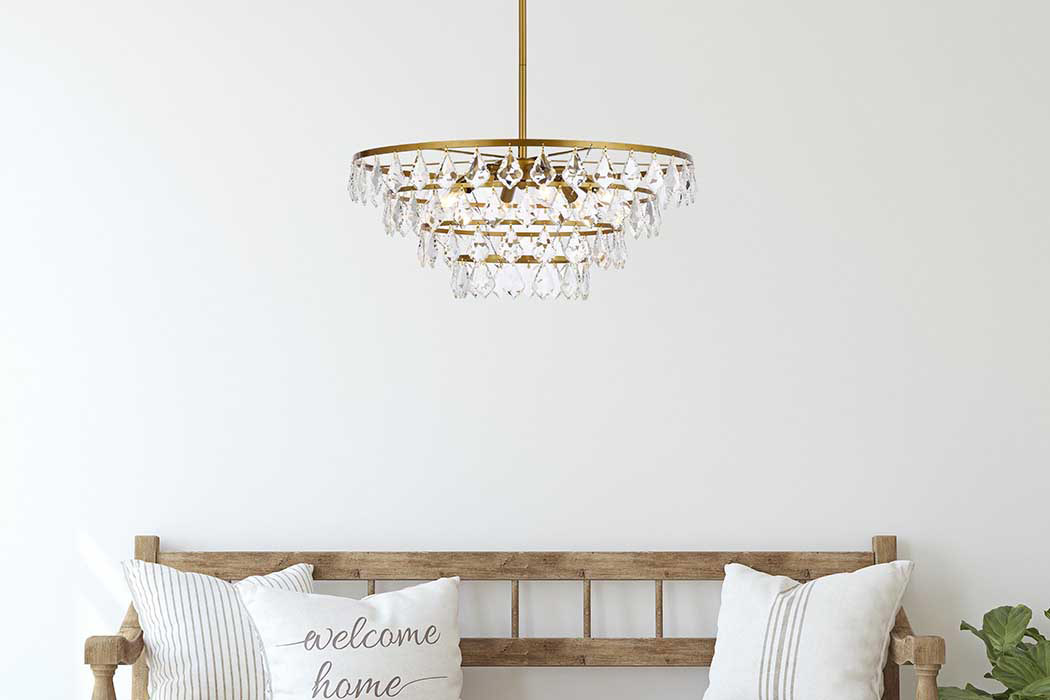 Elegant Pendant Light - Brass, L 24" (1101D24BR)