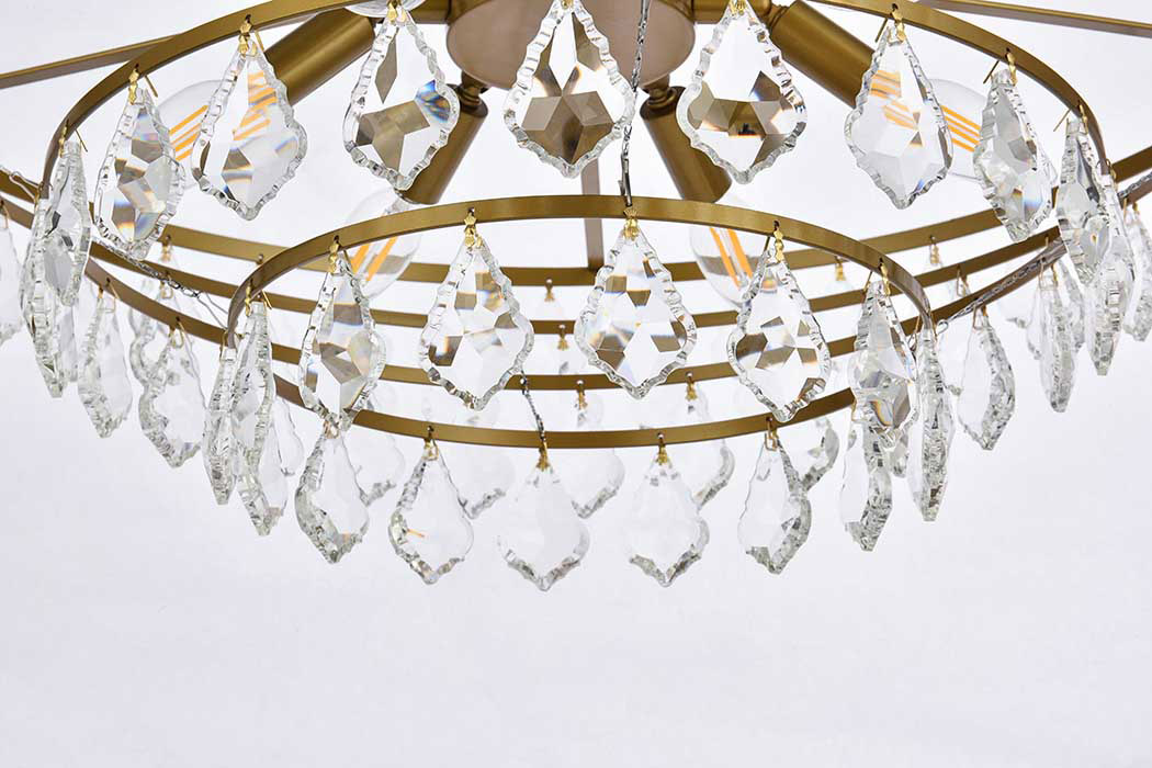 Elegant Pendant Light - Brass, L 28" (1101D28BR)