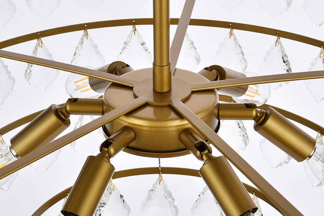 Elegant Pendant Light - Brass, L 28" (1101D28BR)