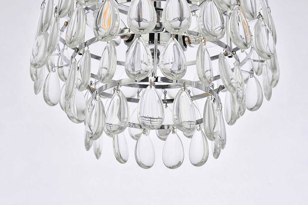 Elegant Pendant Light - Chrome, L 14" (1102D14C)