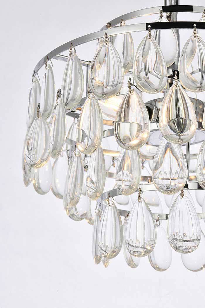 Elegant Pendant Light - Chrome, L 14" (1102D14C)