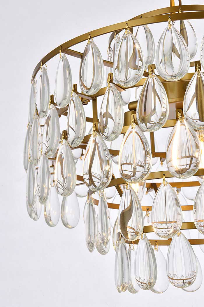 Elegant Pendant Light - Brass, L 16" (1102D16BR)