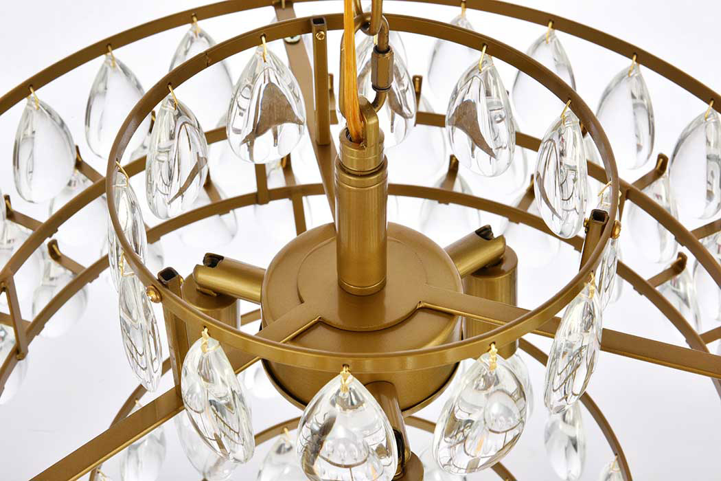 Elegant Pendant Light - Brass, L 16" (1102D16BR)