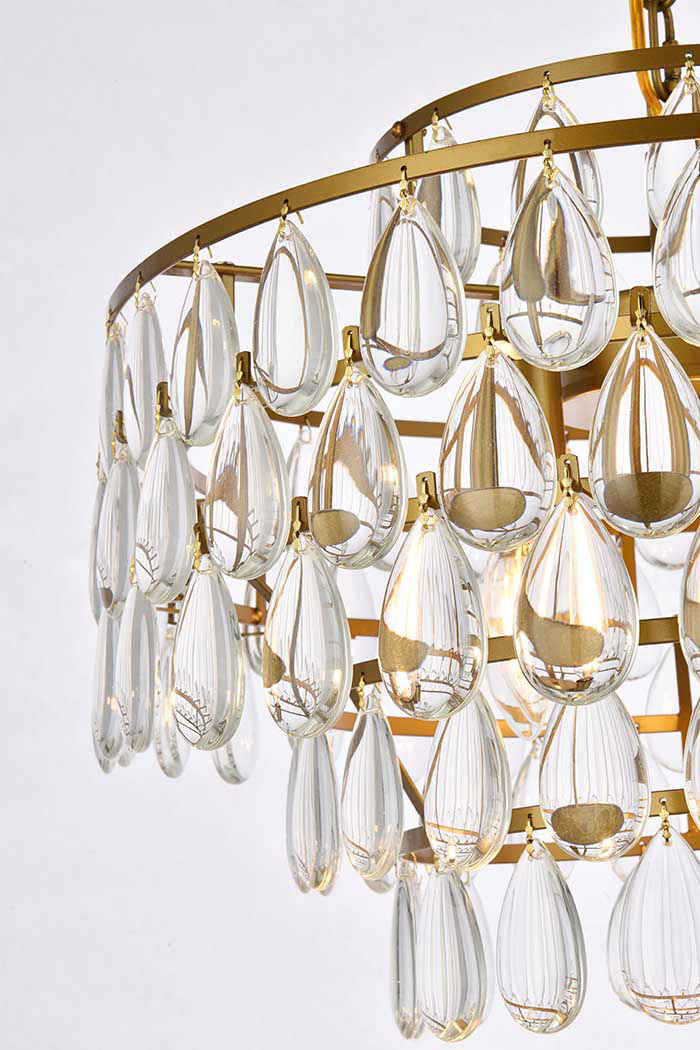 Elegant Pendant Light - Brass, L 18" (1102D18BR)