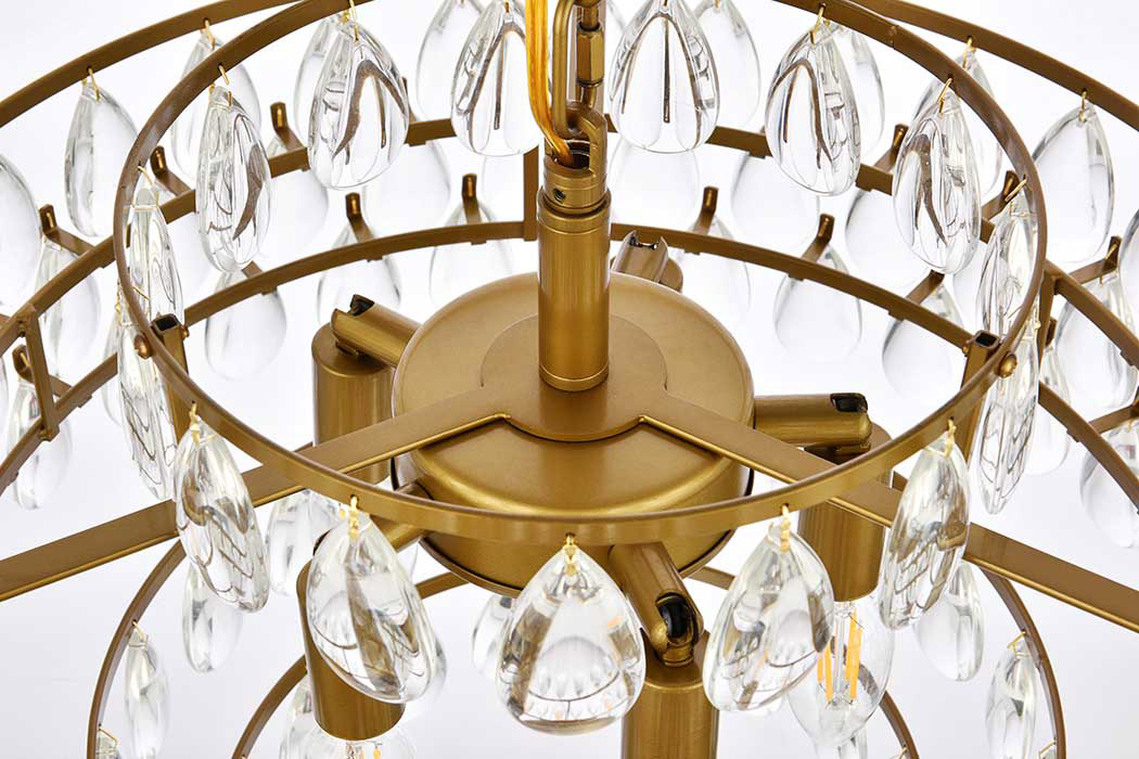 Elegant Pendant Light - Brass, L 18" (1102D18BR)
