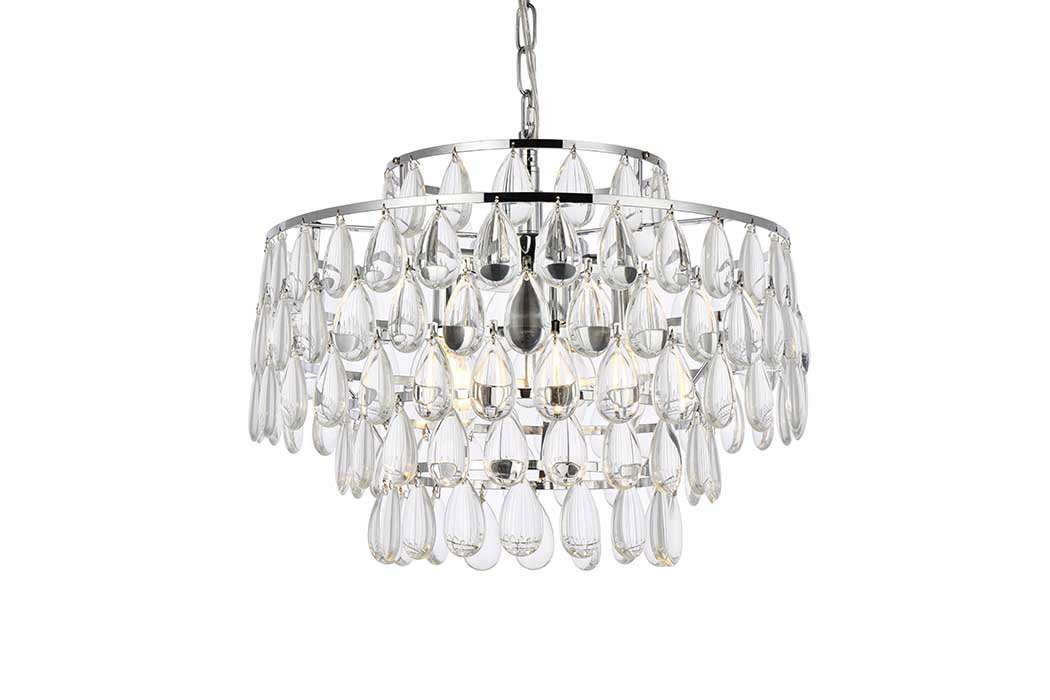 Elegant Pendant Light - Chrome, L 18" (1102D18C)