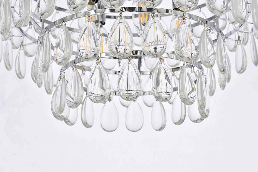 Elegant Pendant Light - Chrome, L 18" (1102D18C)