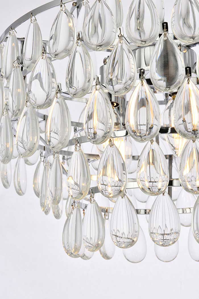 Elegant Pendant Light - Chrome, L 18" (1102D18C)