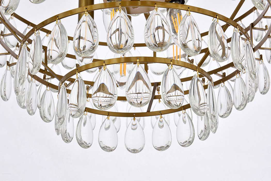 Elegant Pendant Light - Brass, L 20" (1102D20BR)