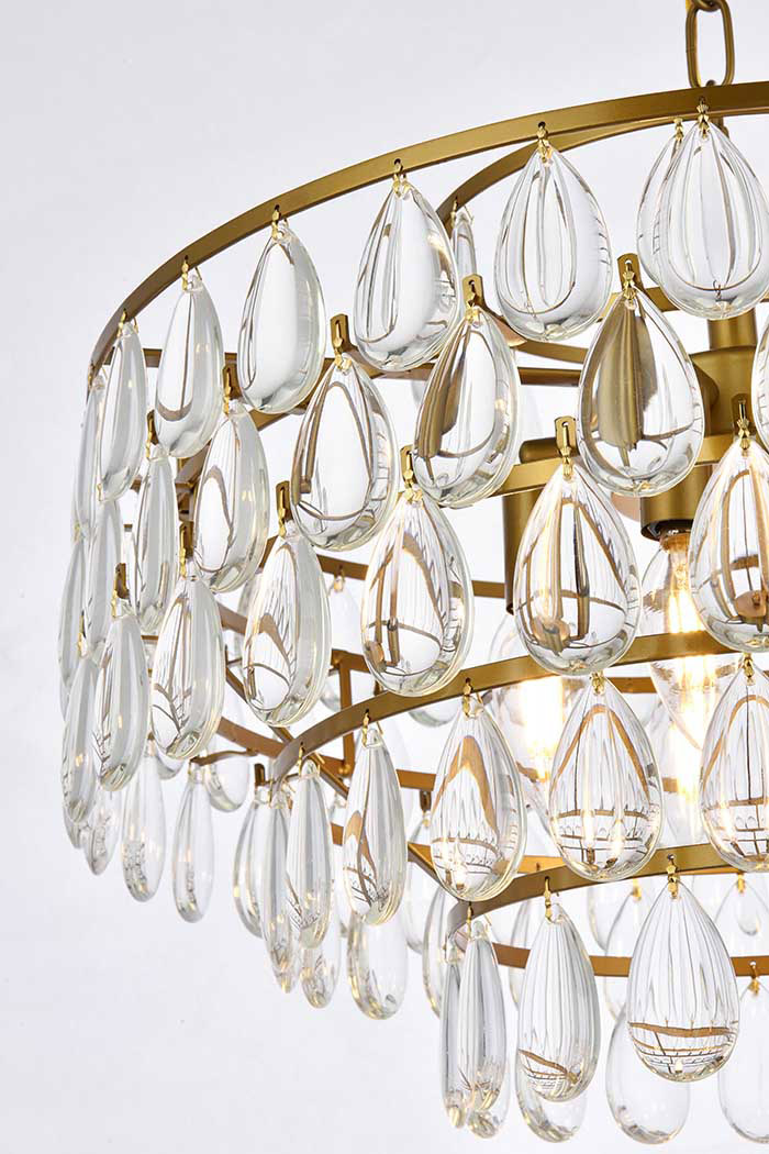 Elegant Pendant Light - Brass, L 20" (1102D20BR)