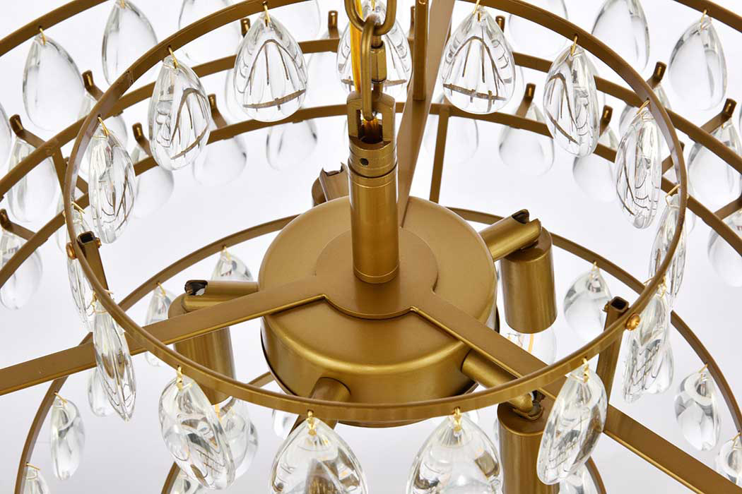 Elegant Pendant Light - Brass, L 20" (1102D20BR)