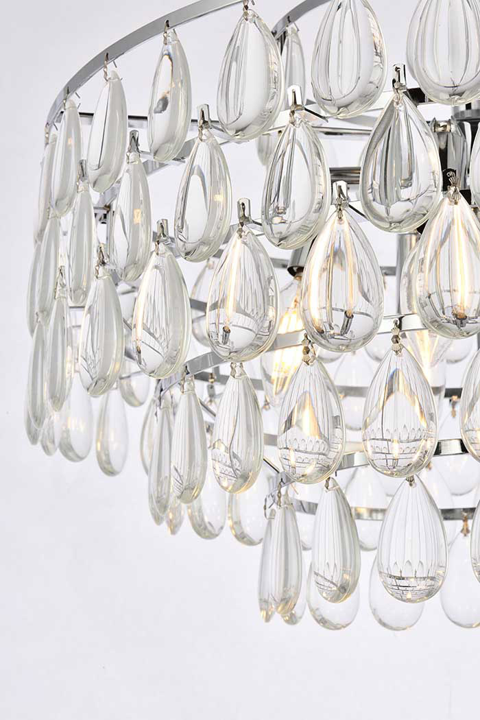 Elegant Pendant Light - Chrome, L 20" (1102D20C)