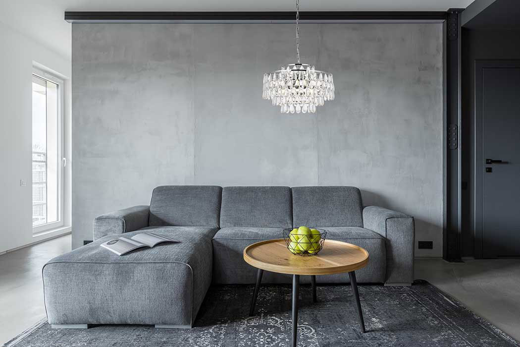 Elegant Pendant Light - Chrome, L 20" (1102D20C)