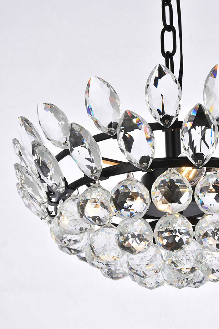 Elegant Pendant Light - Black, L 16" (1104D16BK)