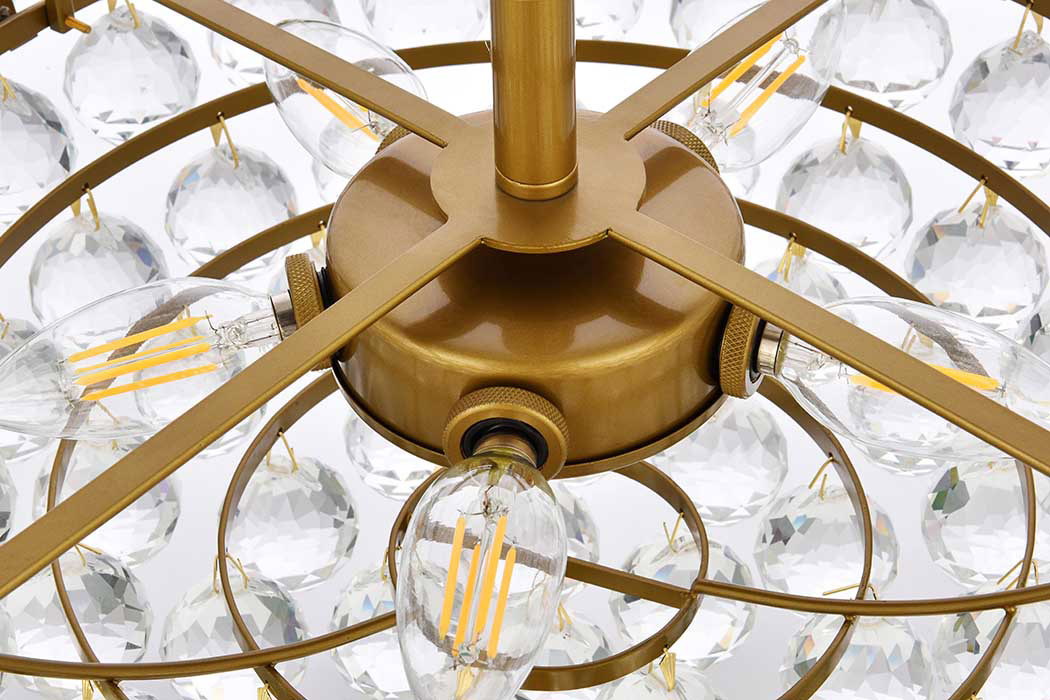 Elegant Pendant Light - Brass, L 18" (1104D18BR)