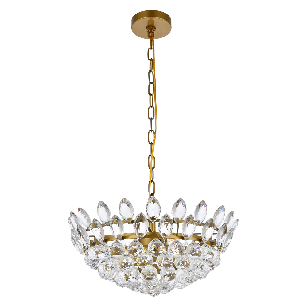 Elegant Pendant Light - Brass, L 18" (1104D18BR)